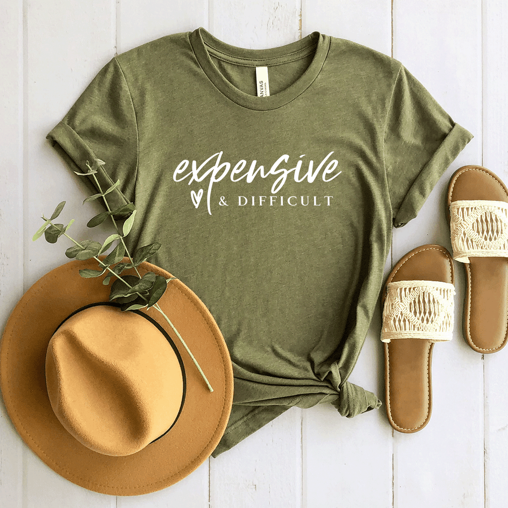 Expensive & Difficult - Bella+Canvas Tee