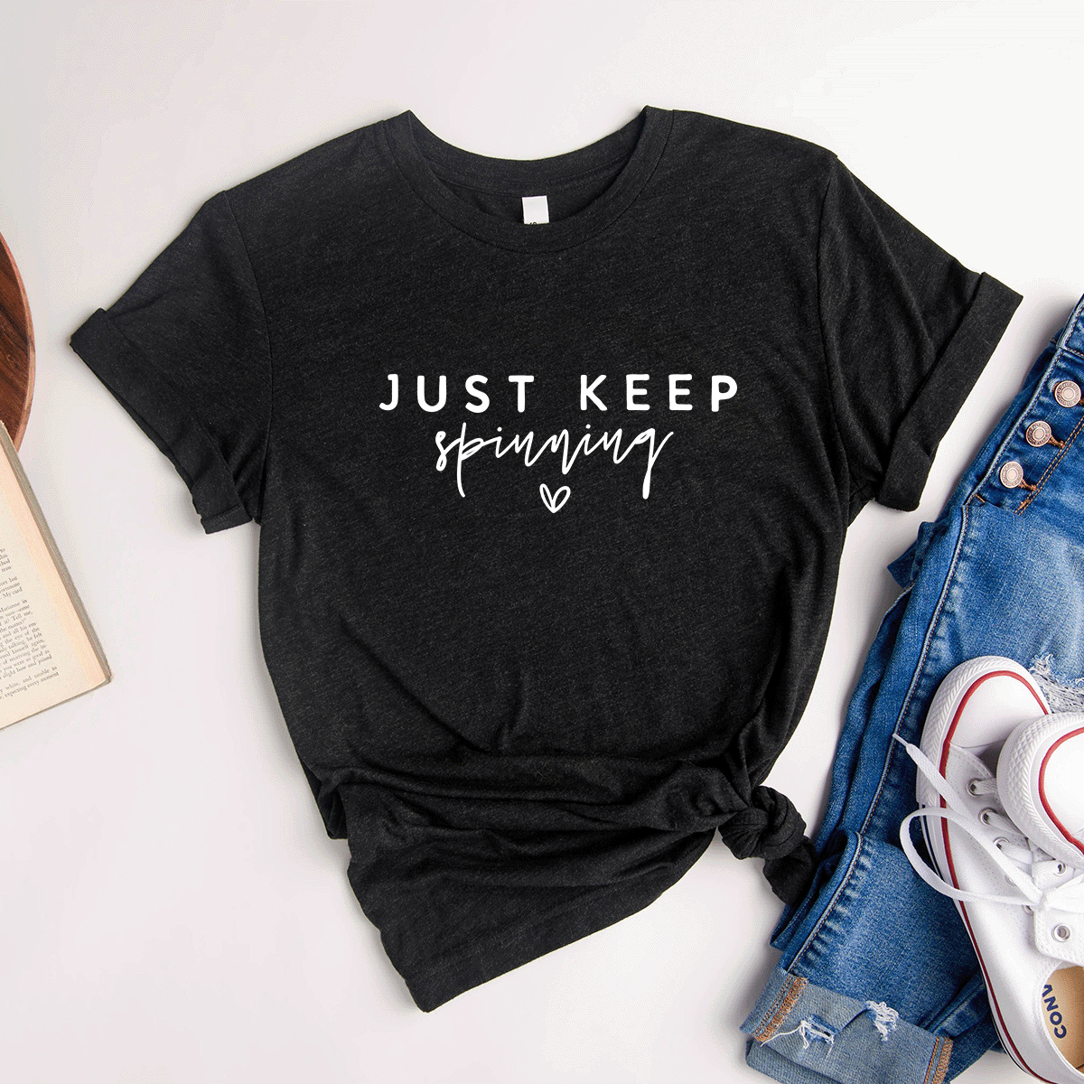 Just Keep Spinning - Bella+Canvas Tee