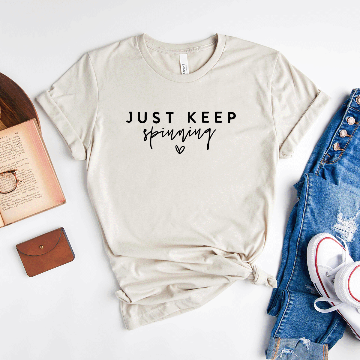 Just Keep Spinning - Bella+Canvas Tee