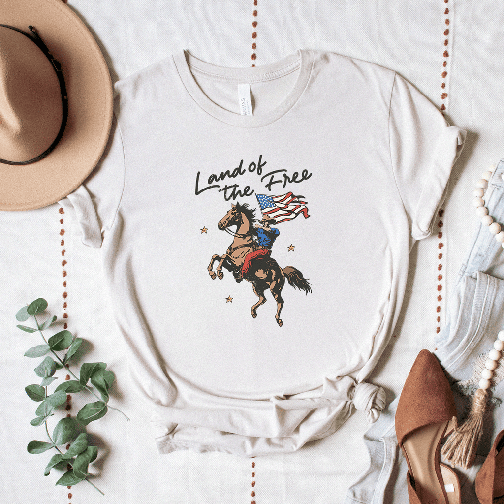 Land Of The Free - Bella+Canvas Tee