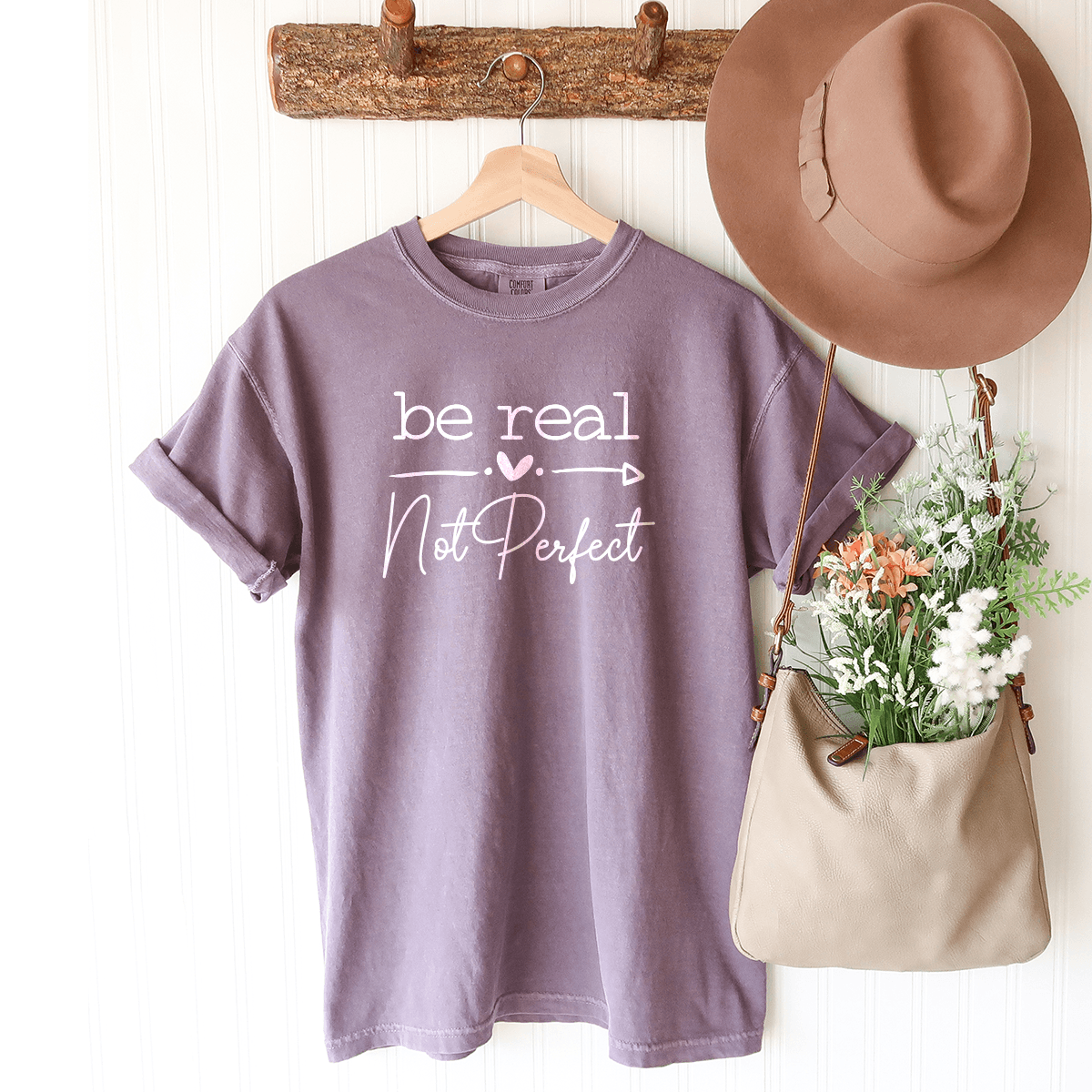 Be Real, Not Perfect - Premium Wash Tee