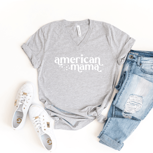 American Mama - Bella+Canvas V-Neck Tee