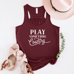 Play Something Country - Bella+Canvas Racerback Tank