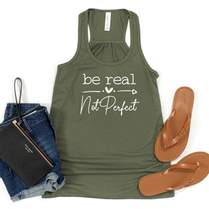Be Real, Not Perfect - Bella+Canvas Racerback Tank