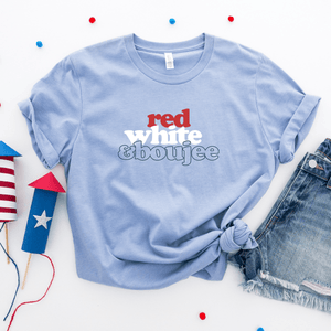 Red, White & Boujee - Bella+Canvas Tee