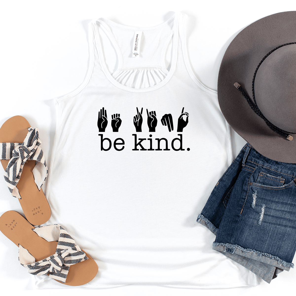 Be Kind (Signed) - Bella+Canvas Racerback Tank